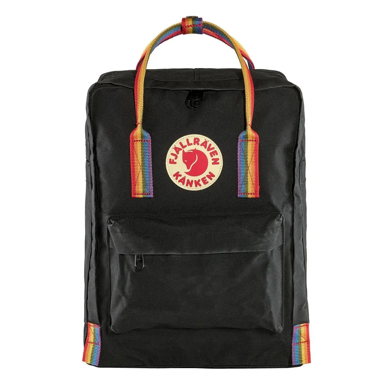 Fjallraven Kanken Classic Backpack Black Rainbow Pattern 1 Fjallraven Kanken Classic Backpack Black Rainbow Pattern